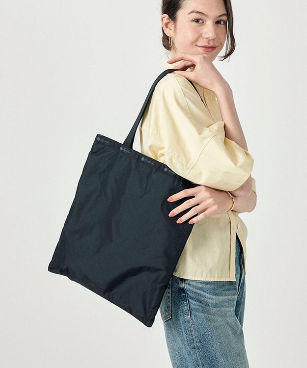 LeSportsac LARGE EMERALD TOTE/リサイクルドブラックJP リサイクルドブラックJP