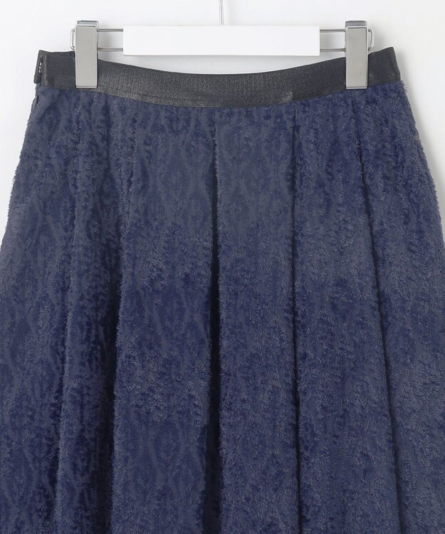 自由区 【Exclusive】ジオメトリックジャガード スカート ネイビー