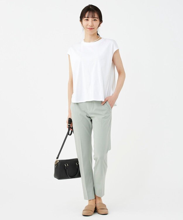 KASHIYAMA 【抗菌消臭】クレンゼ フレンチTeeシャツ ホワイト