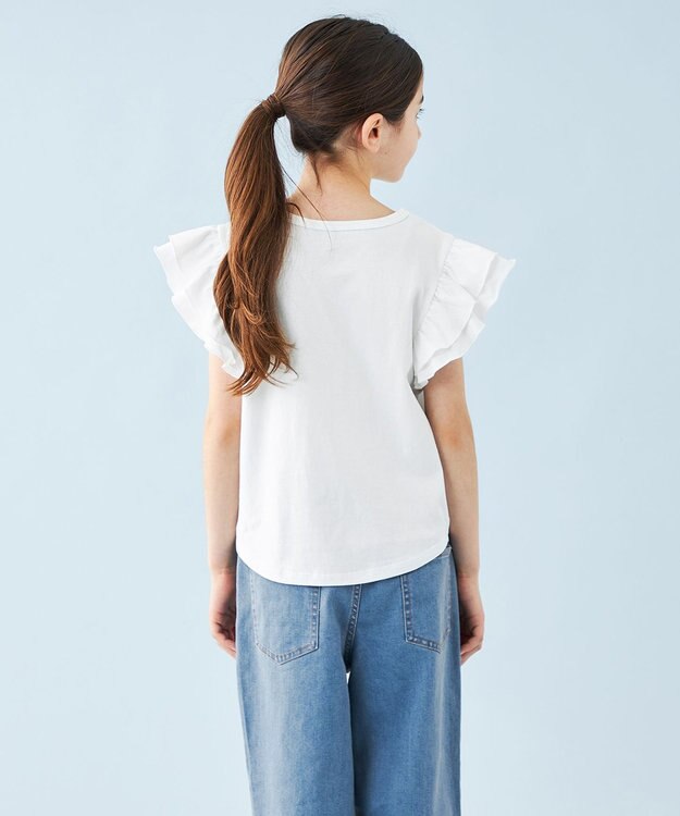 UNFILO 【110-150cm】アソート デザインTシャツ オフ[フリルスリーブ]