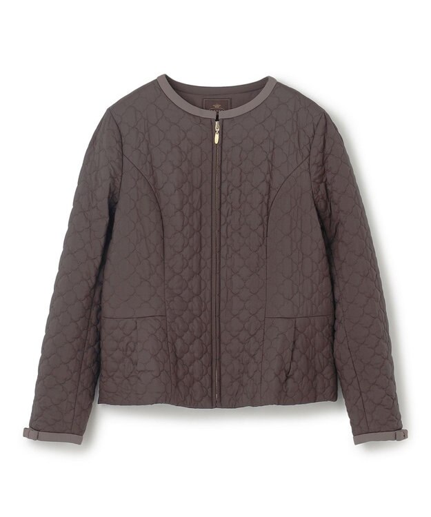 TOCCA 【消臭・洗える】CLOVER CARPET キルト中綿ショートコート コーヒーブラウン系