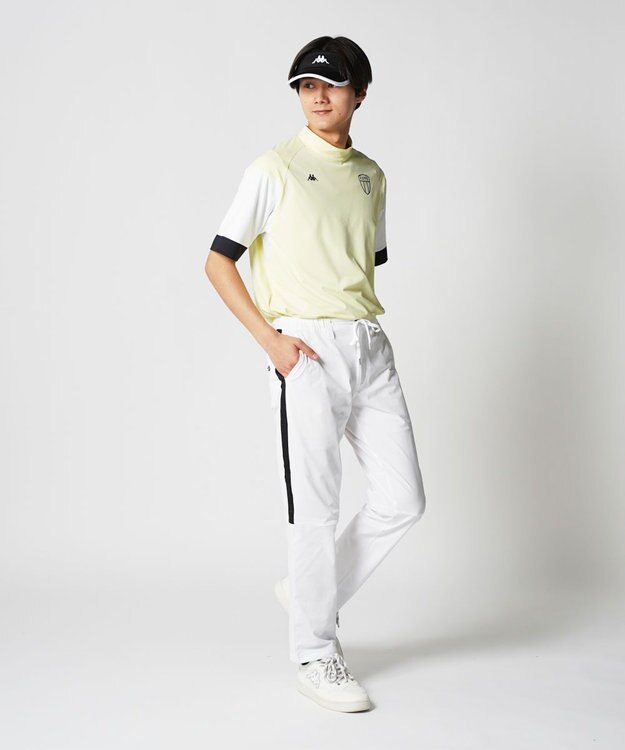 FILA GOLF／marie claire 【Kappa】半袖モックネックシャツ イエロー