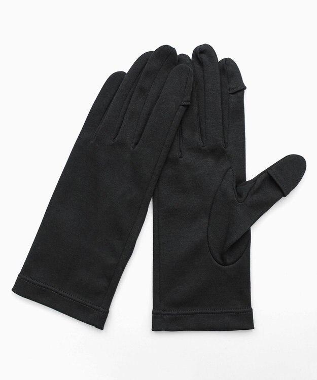 ORuKuBET 【WOMEN】ORGANIC COTTON グローブ 【 UVカット・オーガニックコットン・タッチパネル対応・日本製 】 ブラック