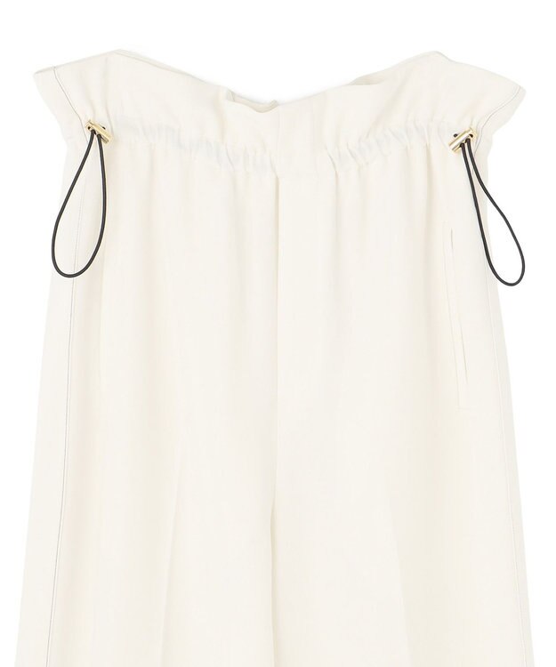 BEIGE， 【洗える・STORY 6月号掲載】RUE / ウエストゴムワイドストレートパンツ Meringue