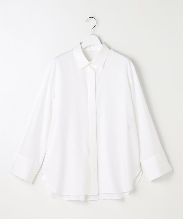 自由区 L ドレープブロード シャツブラウス オフ