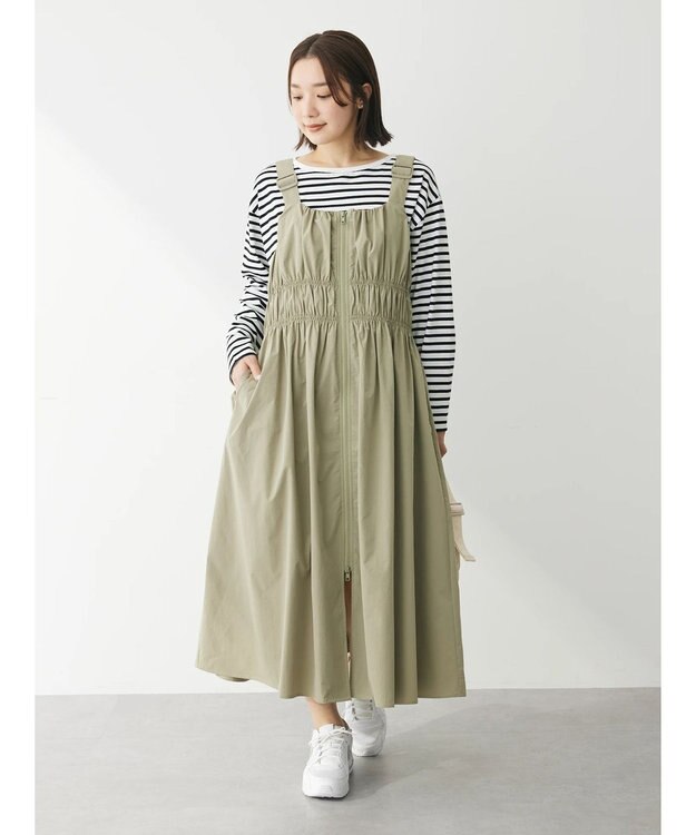 Green Parks ・ＳＵＧＡＲ　ＳＰＯＯＮ　シャーリングジャンスカ Light Khaki