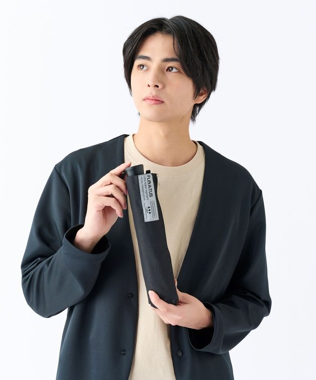 MOONBAT 【超撥水/自動開閉】フロータス(FLO(A)TUS) 折りたたみ傘 無地 UV 60cm ブラック