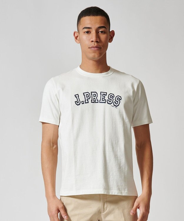 J.PRESS MEN J.PRESS アーチロゴＴシャツ ホワイト系