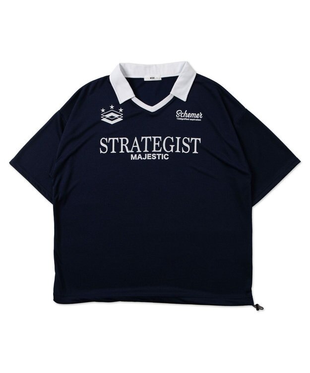 WEGO 【ユニセックス着用ITEM/MLサイズ展開】ドロストゲームシャツプルオーバー ネイビー