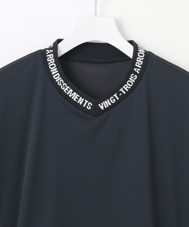 23区GOLF 【MEN】防風ストレッチアリージャージープルオーバー ネイビー系