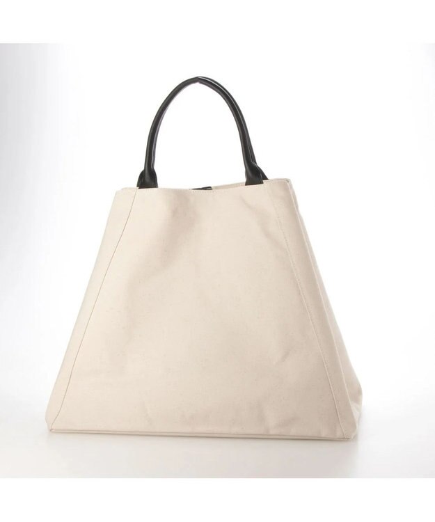 UNBILLION perche パラフィンキャンバス2wayボストントート アイボリーブラック