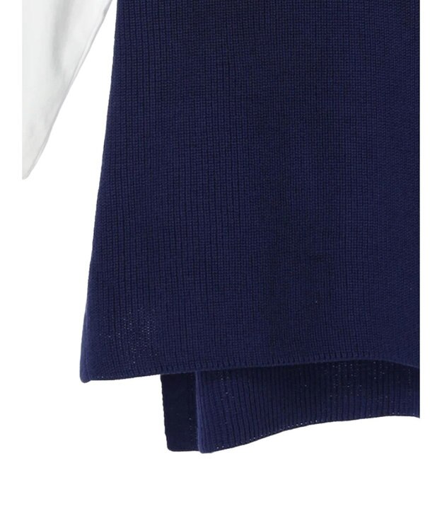 CRAFT STANDARD BOUTIQUE 【２点セット】片畦ニットベスト＋ロンＴＥＥ Navy