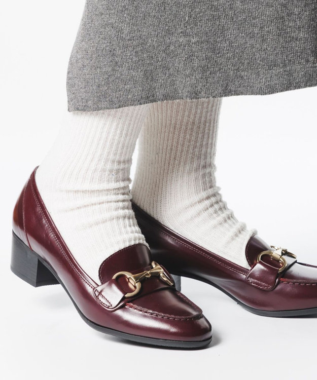 BONTRE 【LucaGrossi/ルカグロッシ】ヒールビットローファー/A544-UA レッドブラウン