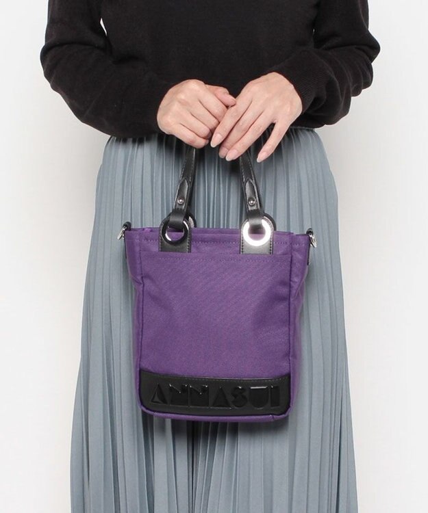 ANNA SUI パーク 2way縦長トート パープル