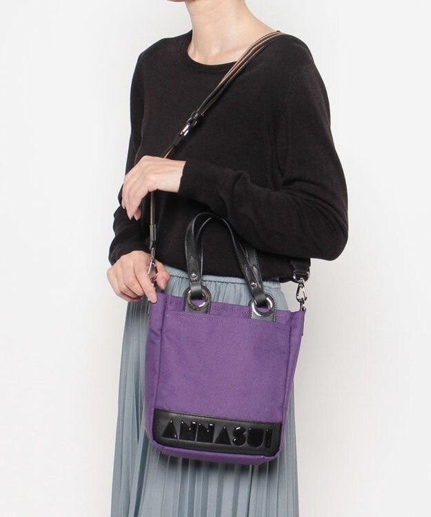 ANNA SUI パーク 2way縦長トート パープル