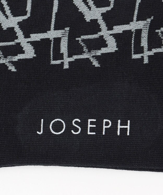 JOSEPH HOMME ジオメトリックライン　ソックス ブラック系3
