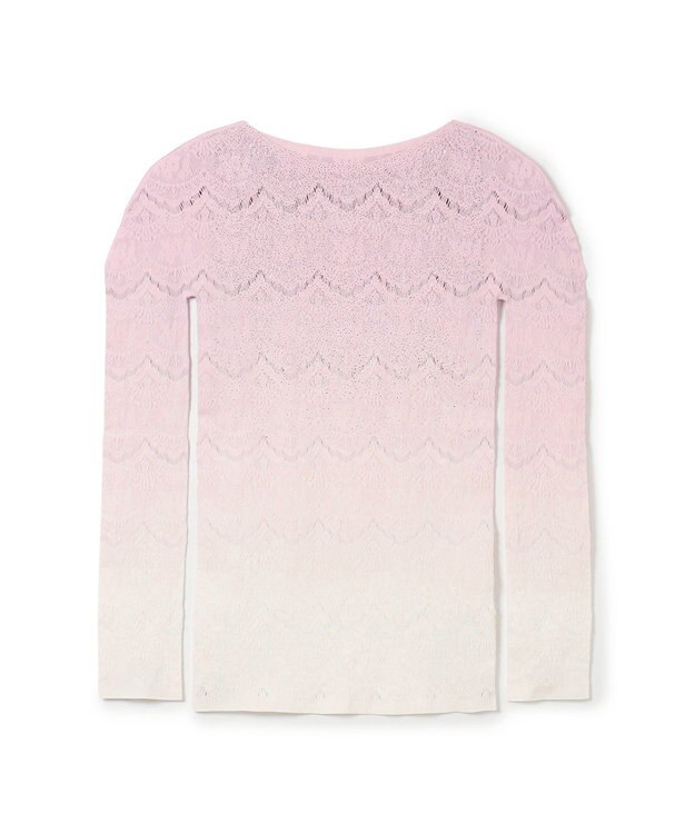 ノーソーイングニット】箔プリントグラデーショントップ / Chacott