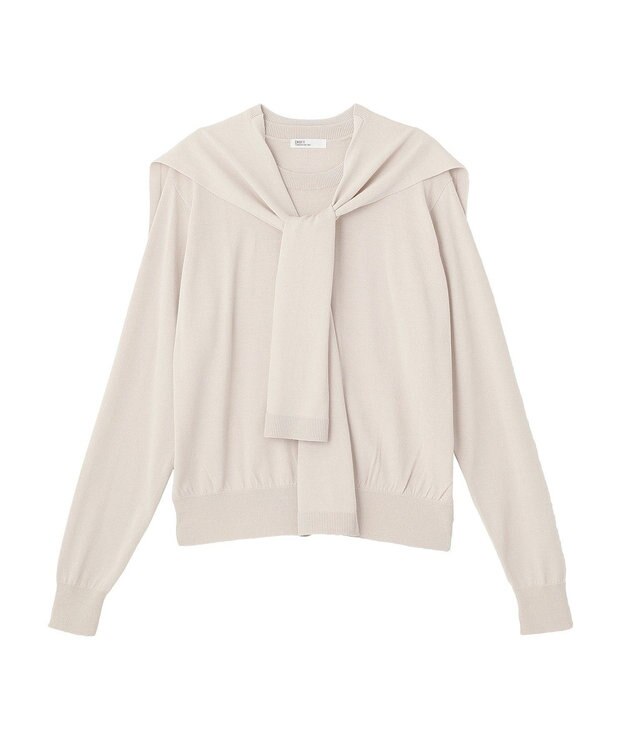 CRAFT STANDARD BOUTIQUE ニットストール+プルオーバー Light Beige