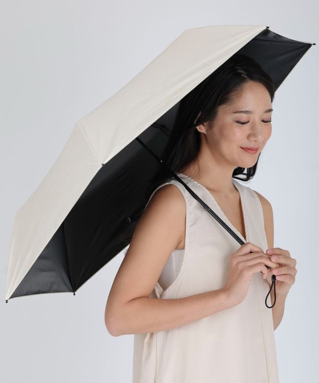 WEGO 【晴雨兼用/折りたたみ傘/紫外線対策/日焼け対策】PROTECT U ライトベージュ