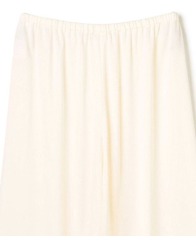 BEIGE， 【洗える】LLOYD / ハンマーサテンイージーワイドパンツ Ecru