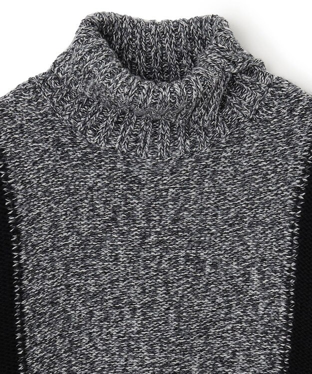 JOSEPH HOMME メリノブロック　ニット ブラック系