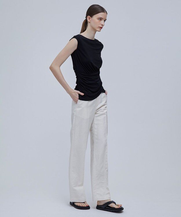 BEIGE， MELLE / ギャザートップス Black