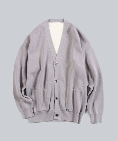 WHITE MAILS 【UNISEX】COTTON PAPER DOUBLE FACE カーディガン