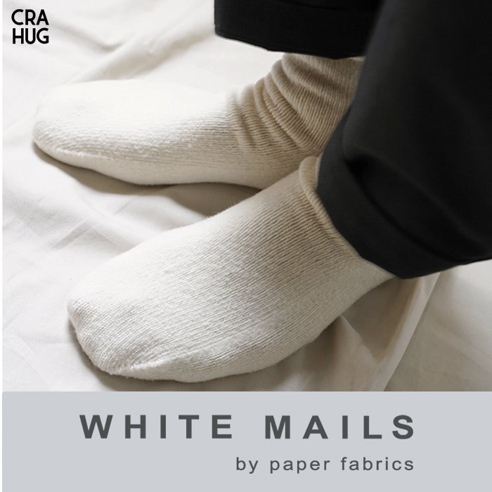 【WHITE MAILS】冬でもあったか。でも蒸れない。和紙のソックス