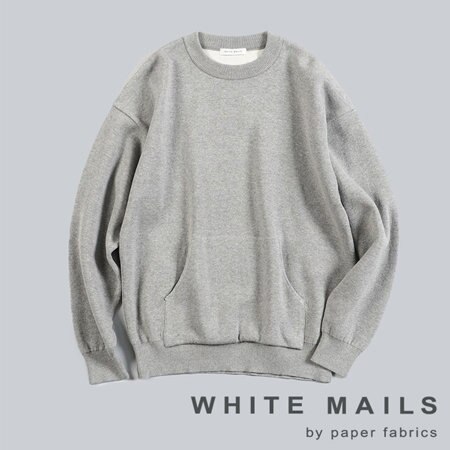 【WHITE MAILS】通年着られる 和紙からできたスウェット