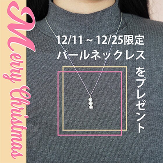 クリスマス限定、ネックレスプレゼントキャンペーン