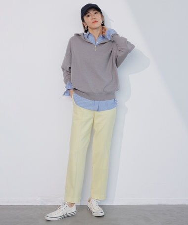 ANY 【洗える】スウェットライクフーディ