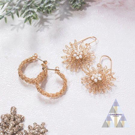 【CASUMINO】絶妙な存在感が特徴、手編みアクセサリー