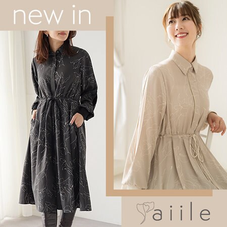 【NEW ARRIVAL】即完売した「華やぎワンピース」新色を加えて再登場！