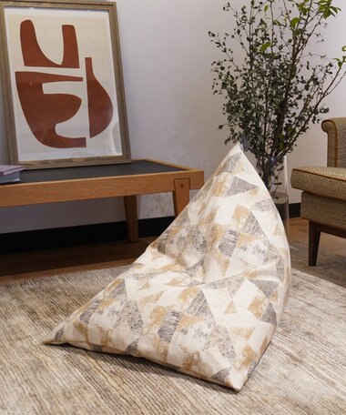 ビーズクッション tetra 【&CRAHUG】オーガニックコットン8号帆布 ビーズクッションNAGI