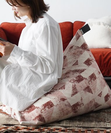 ビーズクッション tetra 【&CRAHUG】オーガニックコットン8号帆布 ビーズクッションNAGI