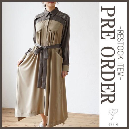 《再入荷》春に着たいカーキ色！大人気ミリタリーワンピをCHECK