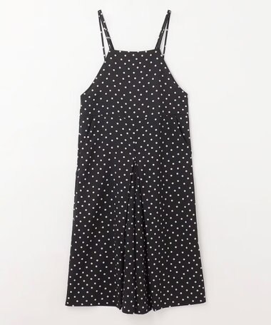 ANY 【洗濯機可/着丈調整可】ドットプリント サロペット