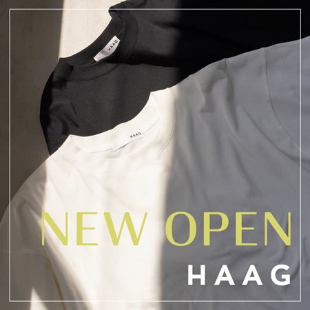 【新オープン】 敏感肌でも着られる。三重発のカットソーブランド『HAAG』登場