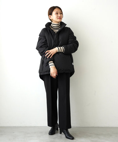 KWD 【日本製/高品質ダウン】DOWN PULLOVER グリーンダウン ダウンプルオーバー