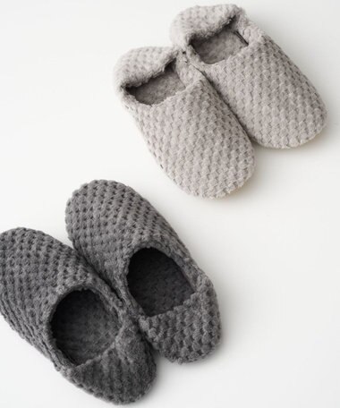 LOOM&SPOOL GRS綿毛布ルームシューズ