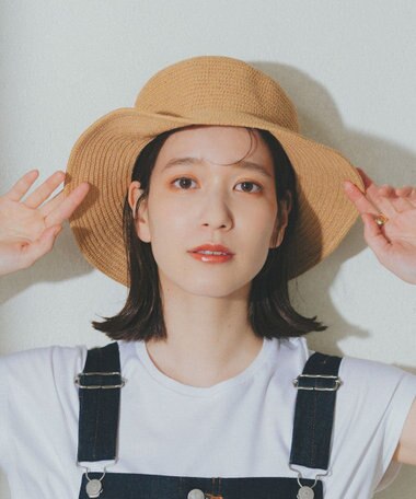 石田製帽 美濃和紙 × コットンブレード ウォッシャブルクロッシェ ハット