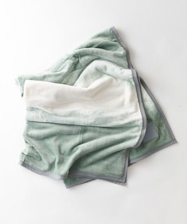 LOOM&SPOOL FOL綿毛布シングル／カーキ