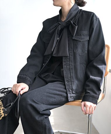 woadblue NOERIE -ノエリエ- / ノーカラーデニムジャケット