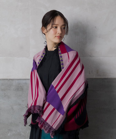 POLS コットン HORIZON  モヒカン ストール