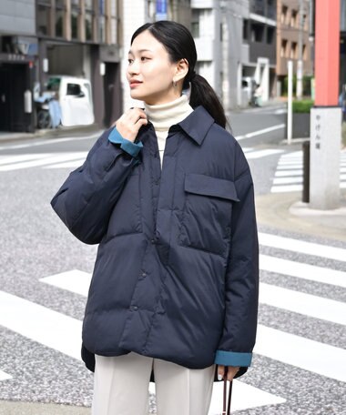 KWD 【日本製/高品質ダウン】LIGHT DOWN SHIRTS JACKET ライトダウンシャツジャケット