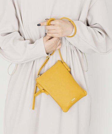 Hekhèr Le Style de Vie 新色追加【日本製】シュリンクレザー スクエアショルダーバッグ