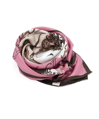 Marca 【Marcaオリジナル】色面シルエット馬車 小判スカーフ シルクツイル