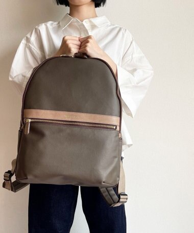 Hekhèr Le Style de Vie 【日本製 / A4サイズ対応/汚れにくい】PUコットンキャンバス リュックサック