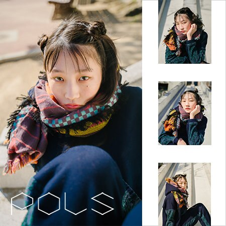 表情が楽しめる日本製ストール