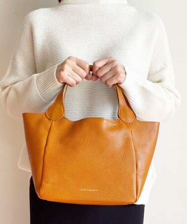 Hekhèr Le Style de Vie 【日本製/セレモニーにも】シュリンクレザー ハンドバッグ small